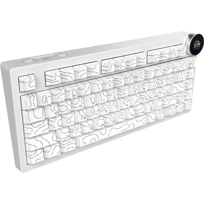 Клавіатура Ajazz AK820 V2 White Peach Switch Wireless/Bluetooth/USB UA Black/Gray (AK820-V2-WP-S-BG) зображення 4