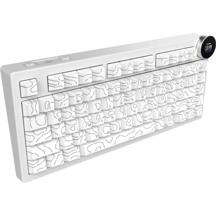 Клавіатура Ajazz AK820 V2 White Peach Switch Wireless/Bluetooth/USB UA White (AK820-V2-WP-S-W) зображення 4