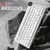 Клавіатура Ajazz AK820 V2 White Peach Switch Wireless/Bluetooth/USB UA White (AK820-V2-WP-S-W) зображення 5
