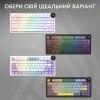 Клавіатура Ajazz AK820 V2 White Peach Switch Wireless/Bluetooth/USB UA White (AK820-V2-WP-S-W) зображення 6