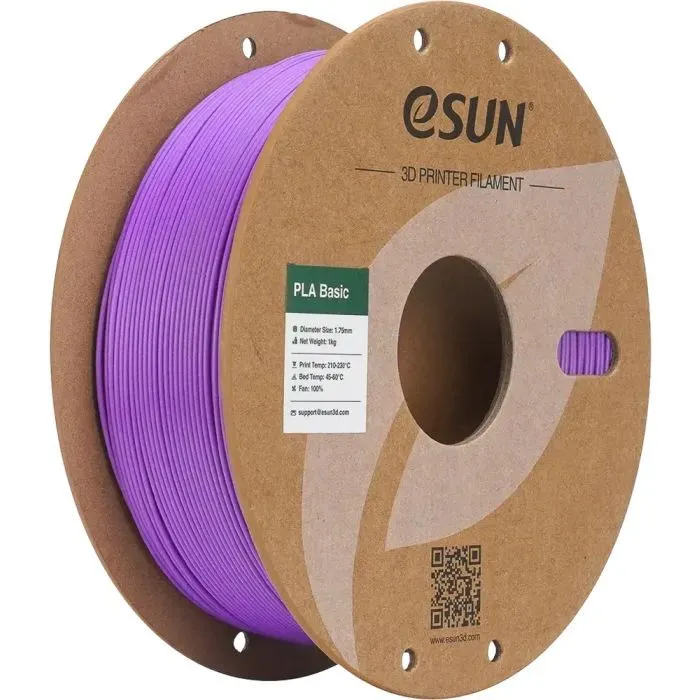 Пластик для 3D-принтера eSUN PLA BASIC 1,75mm 1kg GRAPE PURPLE (PLA-BASIC175O-GZ1P1)