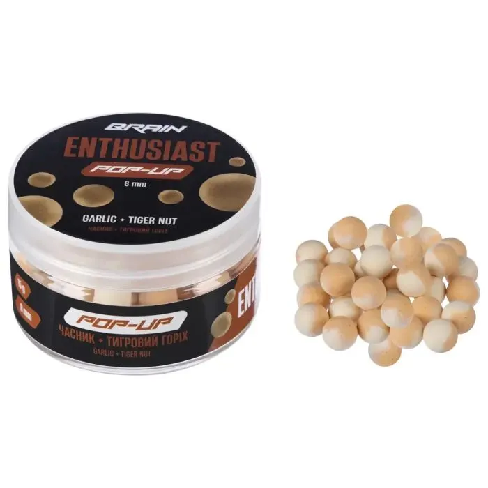 Бойл Brain Enthusiast Pop-Up Garlic-Tiger Nut (Часник-Тигровий горіх) 8mm 15g (1858.11.88)