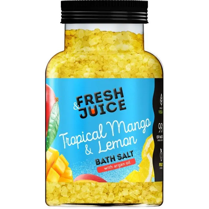 Сіль для ванн Fresh Juice Tropical Mango & Lemon Bath Salt 700 г (4823015946226)