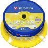 Диск DVD Verbatim 4.7Gb 4x CakeBox 25 шт silver (43489)