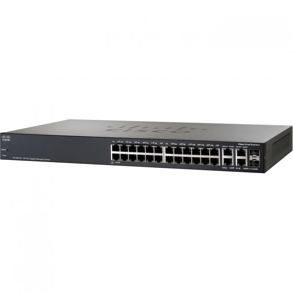 Комутатор мережевий Cisco SG300-28 (SRW2024-K9-EU)