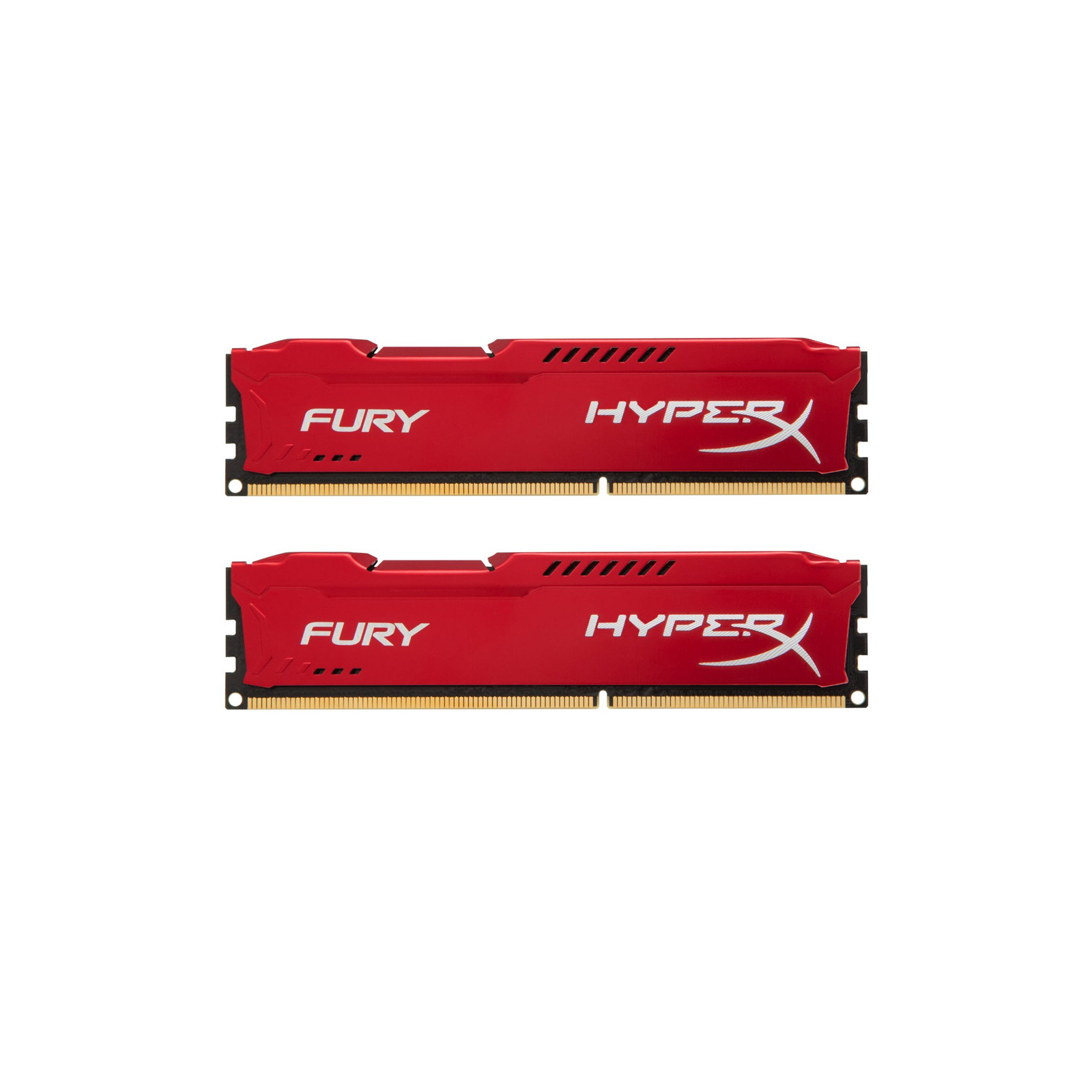 Модуль памяти для компьютера DDR3 8Gb (2x4GB) 1866 MHz HyperX Fury Red Kingston Fury (ex.HyperX) (HX318C10FRK2/8)