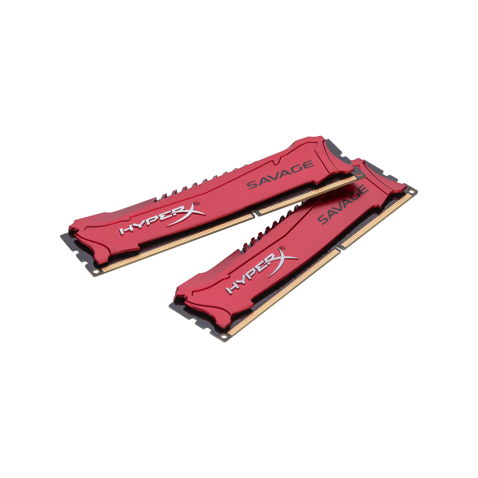 Модуль памяти для компьютера DDR3 8GB (2x4GB) 1600 MHz Savage Red Kingston Fury (ex.HyperX) (HX316C9SRK2/8)