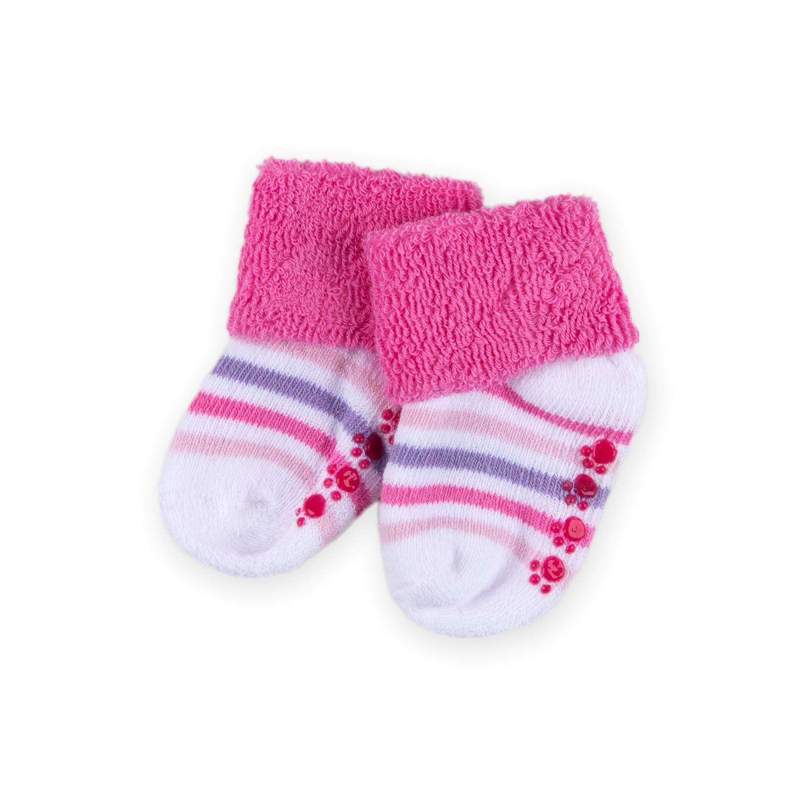 Шкарпетки дитячі Luvable Friends 3 парі нековзні, для дівчаток (23124.6-12 F) зображення 3