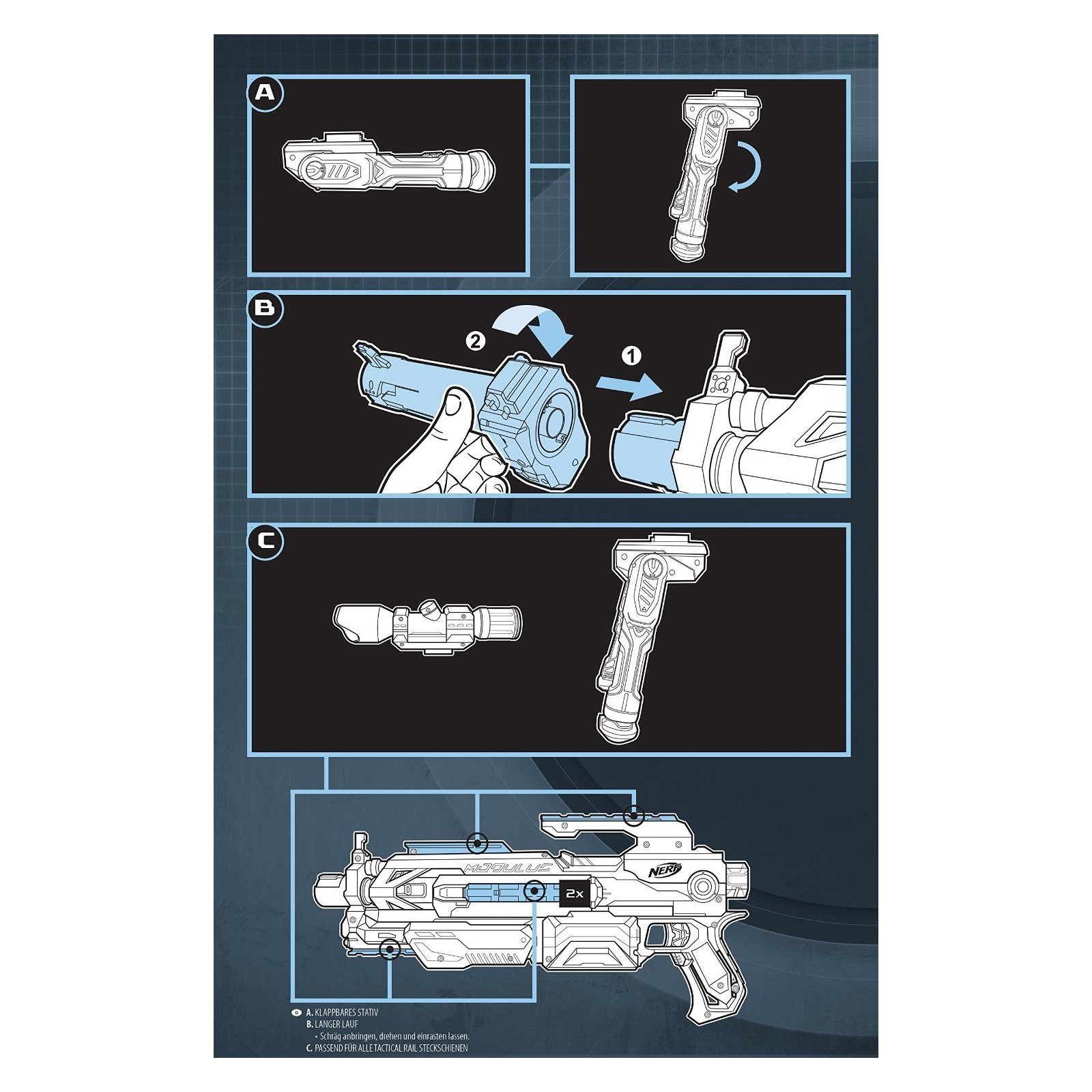 Іграшкова зброя Hasbro Nerf Модулус Сет 4: Меткий стрелок (B1537) зображення 3