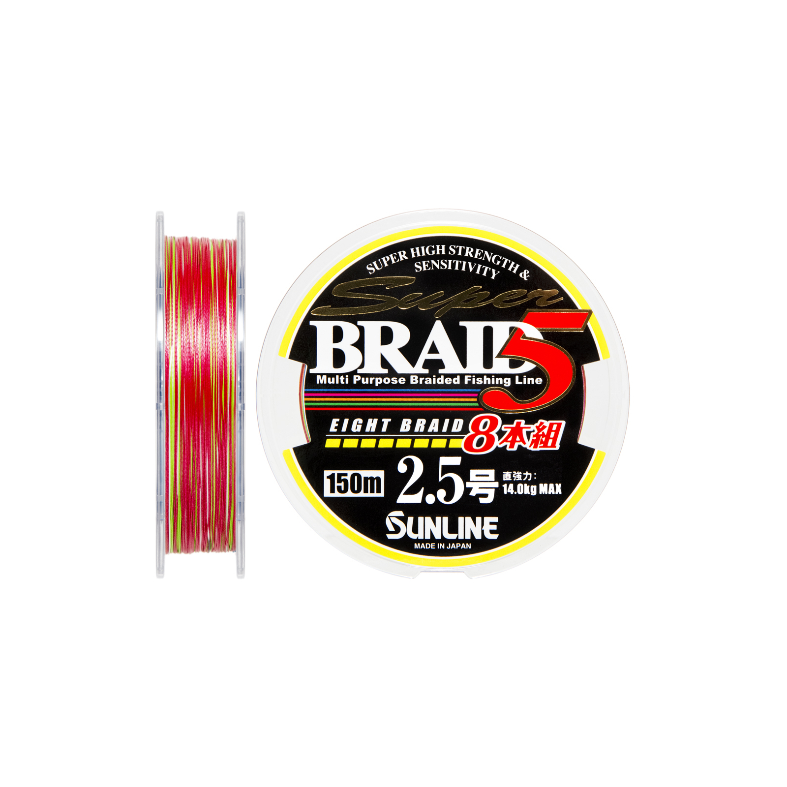 Шнур Sunline Super Braid 5 (8 Braid) 150m #2.5/0.25мм 14кг (1658.08.58)