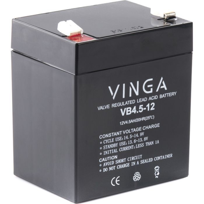 Батарея к ИБП Vinga 12В 4.5 Ач (VB4.5-12) изображение 3