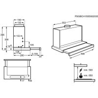 Вытяжка кухонная Electrolux EFP 60436O X (EFP60436OX) изображение 2