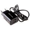 Зарядное устройство Grand-X 5V 2,1A 2USB + micro USB Black (CH-35B) изображение 3
