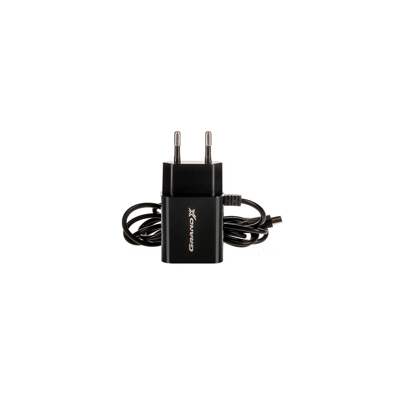 Зарядний пристрій Grand-X 5V 2,1A 2USB + micro USB Black (CH-35B) зображення 4