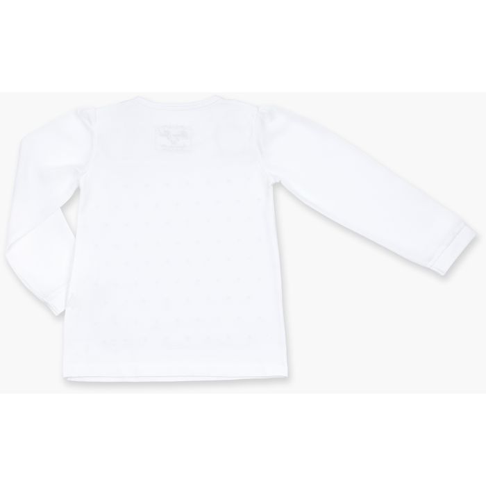 Кофта дитяча Breeze з шифоновими рукавами і стразами (8840-92G-white) зображення 2