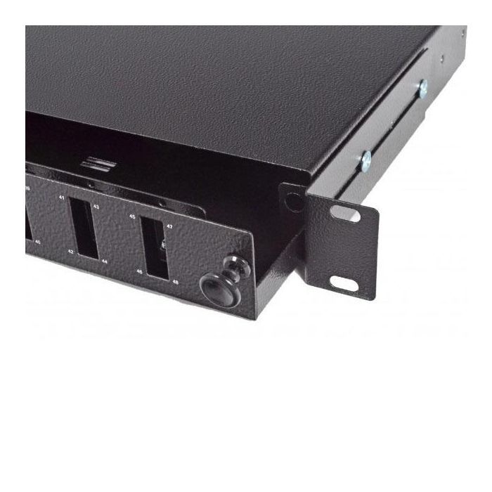 Патч-панель CMS 1U, 24 порта, под 12 адаптеров, SC-Duplex/LC-Guard, пустая (UA-FOP12SCD-B) изображение 2