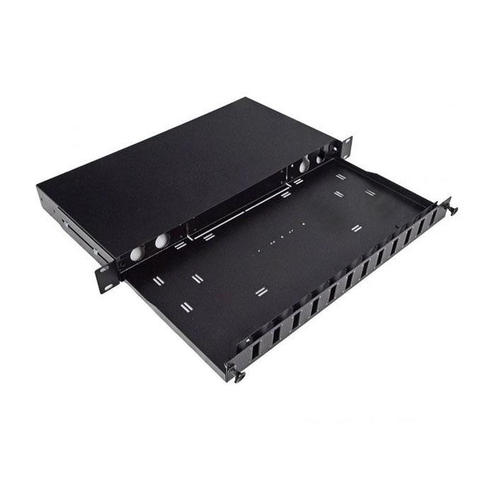 Патч-панель CMS 1U, 24 порта, под 12 адаптеров, SC-Duplex/LC-Guard, пустая (UA-FOP12SCD-B) изображение 5