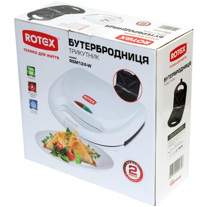 Сендвічниця Rotex RSM124-W зображення 3