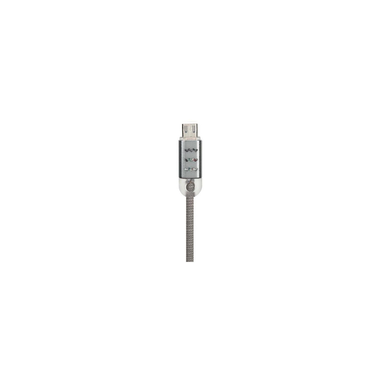Дата кабель USB 2.0 AM to Micro 5P Pro Wave Light Grey Gelius (63261) изображение 2