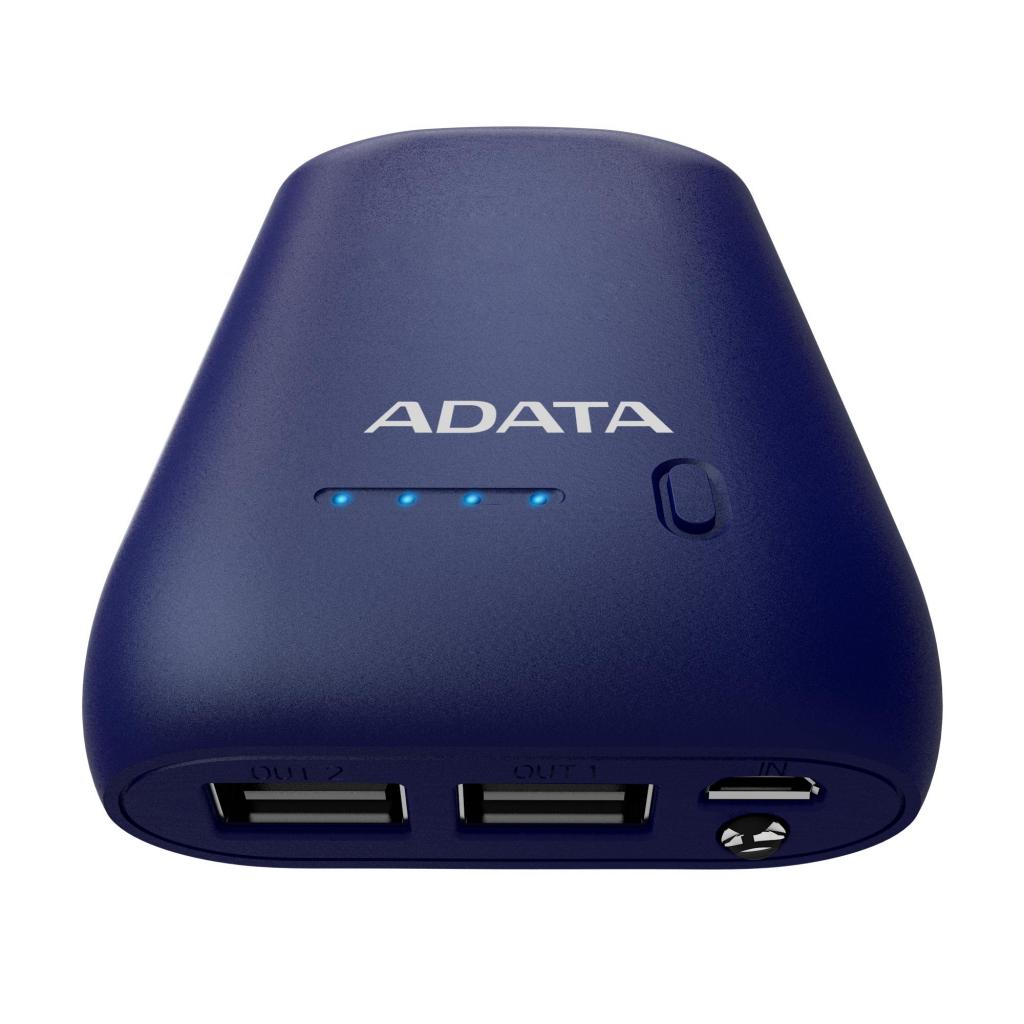 Батарея универсальная ADATA P10050 10050mAh DARK BLUE (AP10050-DUSB-5V-CDB) изображение 4