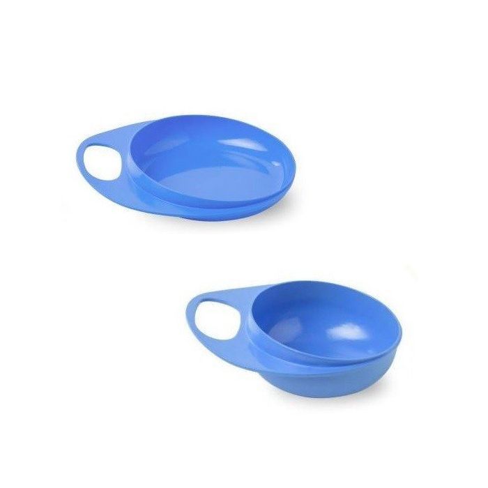 Тарелка детская Nuvita з кришкою 6 міс+ 3шт (NV8461Blue)
