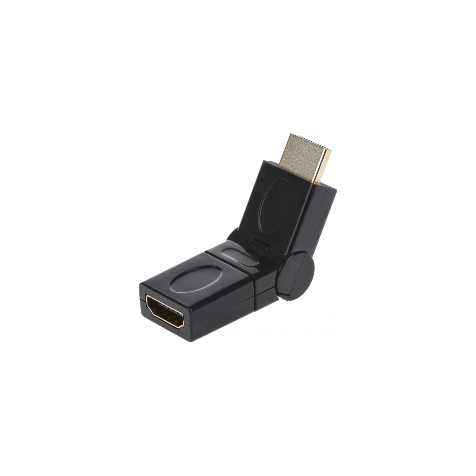 Переходник 2E HDMI (A/M) SWIVEL,BLACK, GOLD-PLATED (2EW-1486) изображение 2