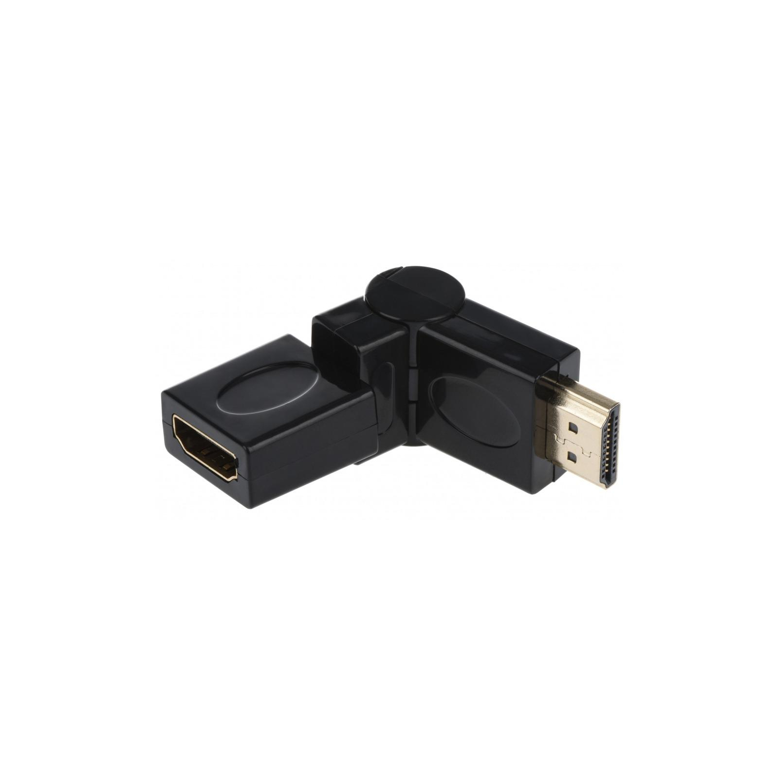 Перехідник 2E HDMI (A/M) SWIVEL,BLACK, GOLD-PLATED (2EW-1486)
