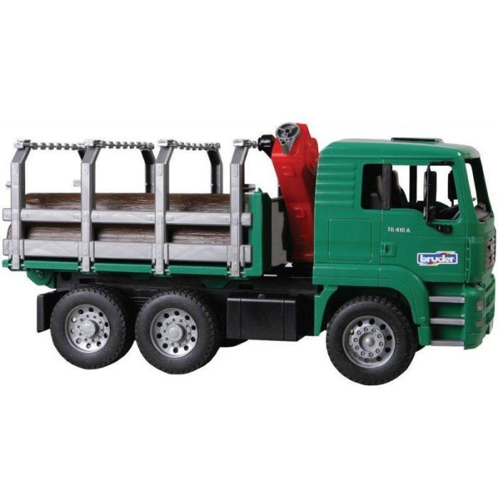 Спецтехника Bruder MAN перевозчик брёвен с краном-погрузчиком 1:16 (02769) изображение 2