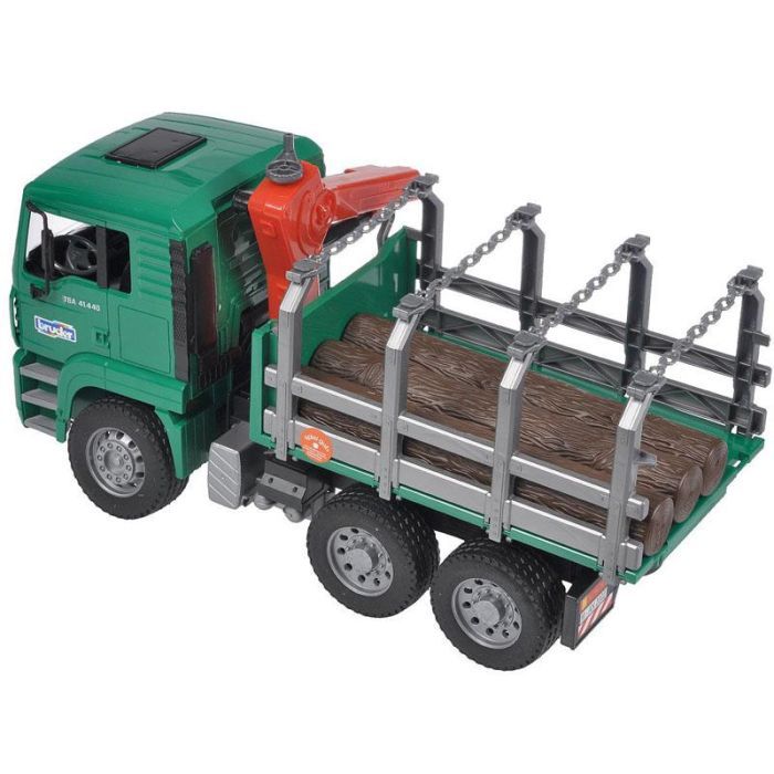 Спецтехника Bruder MAN перевозчик брёвен с краном-погрузчиком 1:16 (02769) изображение 4