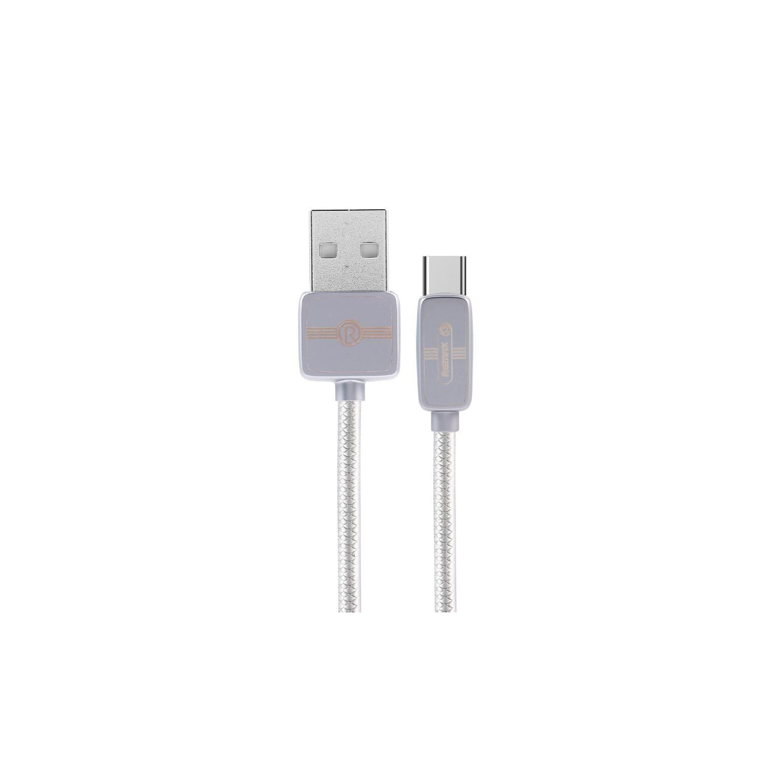 Дата кабель USB 2.0 AM to Type-C 1.0m Regor silver Remax (RC-098A-SILVER)