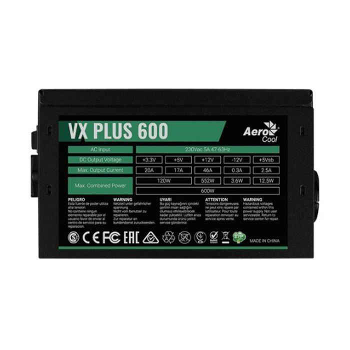 Блок живлення AeroCool 600W VX 600 PLUS (VX 600 PLUS) зображення 3