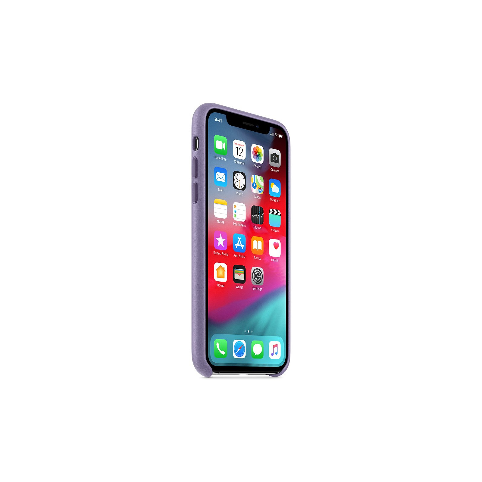 Чохол до мобільного телефона Apple iPhone XS Leather Case - Lilac (MVFR2ZM/A) зображення 3