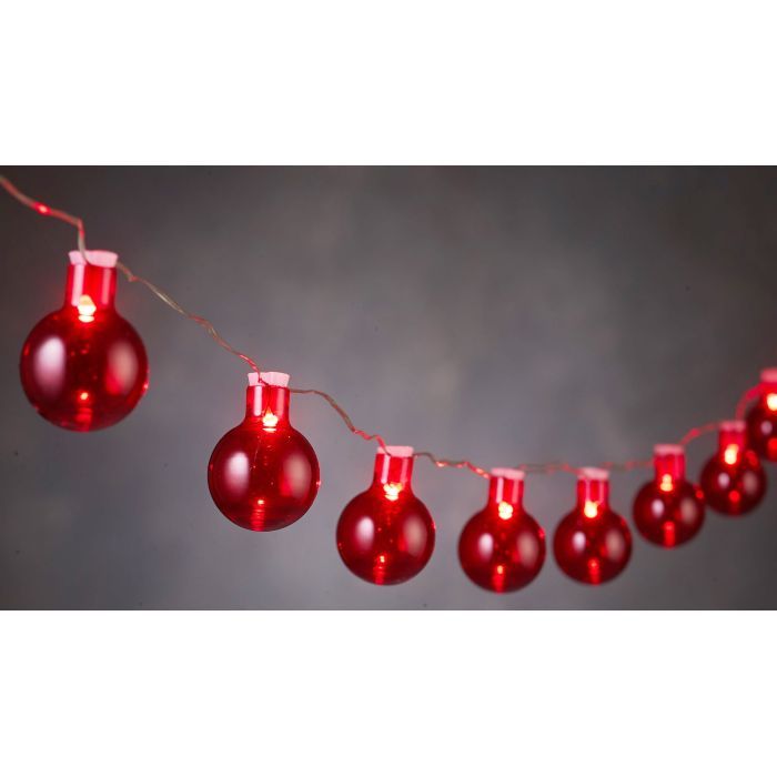 Гірлянда Luca Lighting Лампочки червоні, 2,4 м (8718861683769) зображення 2