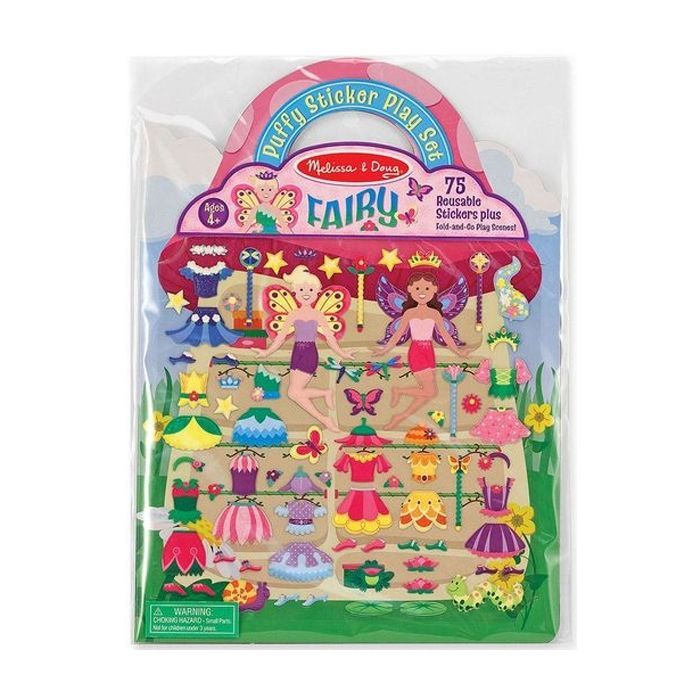 Набор для творчества Melissa&Doug Объемные многоразовые наклейки Феи (MD19414)