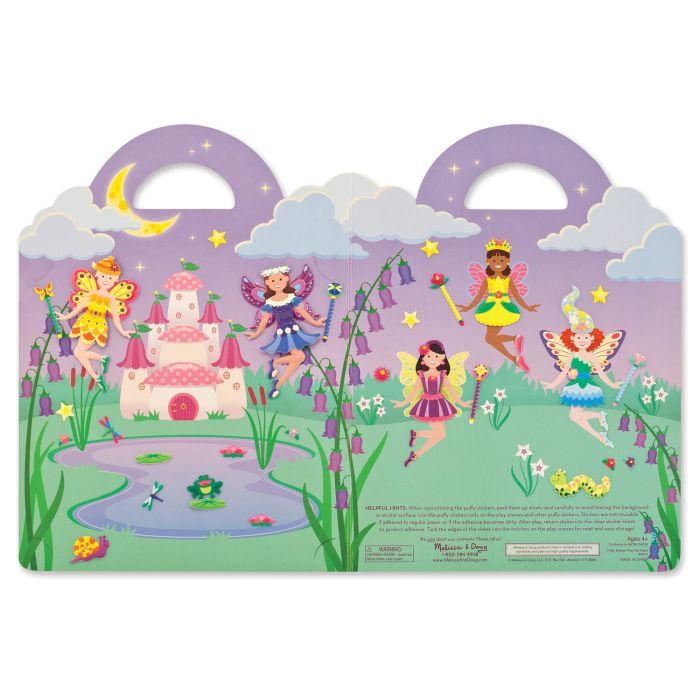 Набор для творчества Melissa&Doug Объемные многоразовые наклейки Феи (MD19414) изображение 3
