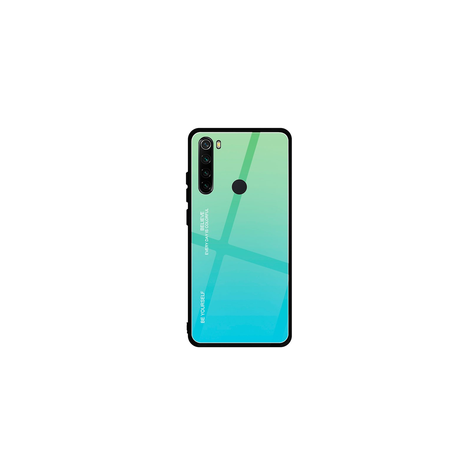 Чохол до мобільного телефона BeCover Gradient Glass для Xiaomi Redmi Note 8 Green-Blue (704447)