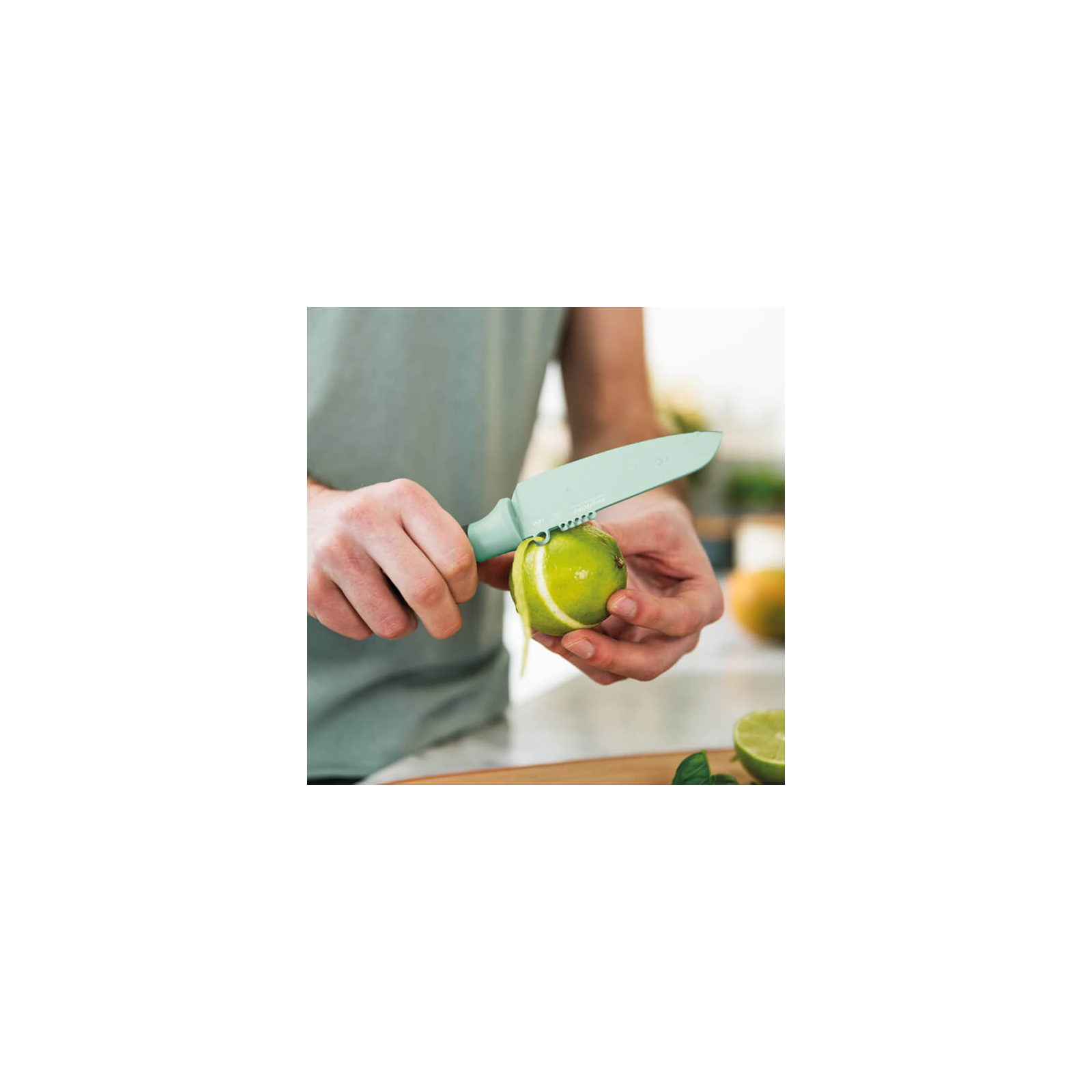 Кухонный нож BergHOFF Leo для чистки овощей и цедры с покрытием 110 мм Mint (3950107) изображение 3