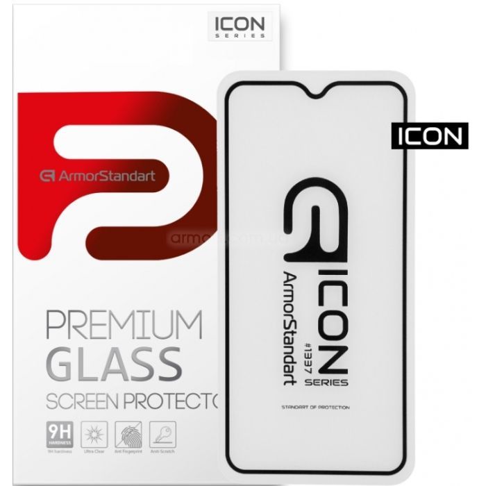Скло захисне Armorstandart Icon для OPPO A5s Black (ARM56025-GIC-BK) зображення 2