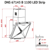 Вытяжка кухонная Perfelli DNS 67143 B 1100 BL LED Strip изображение 8