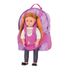 Аксесуар до ляльки Our Generation рюкзак фіолетовий (BD37418Z) зображення 2