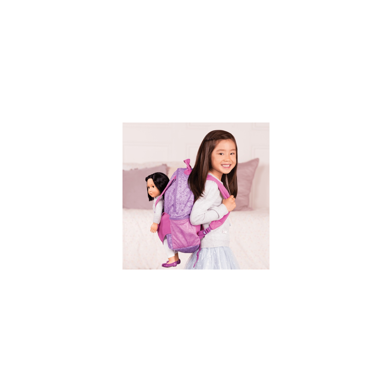 Аксесуар до ляльки Our Generation рюкзак фіолетовий (BD37418Z) зображення 3