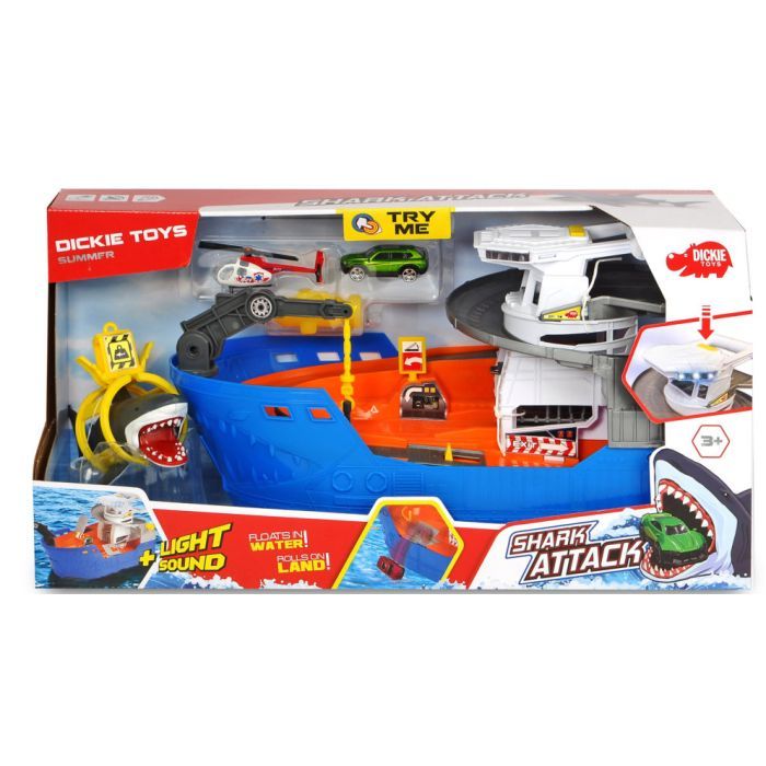 Игровой набор Dickie Toys Катер со шлюпкой Охота на акул (3779001)