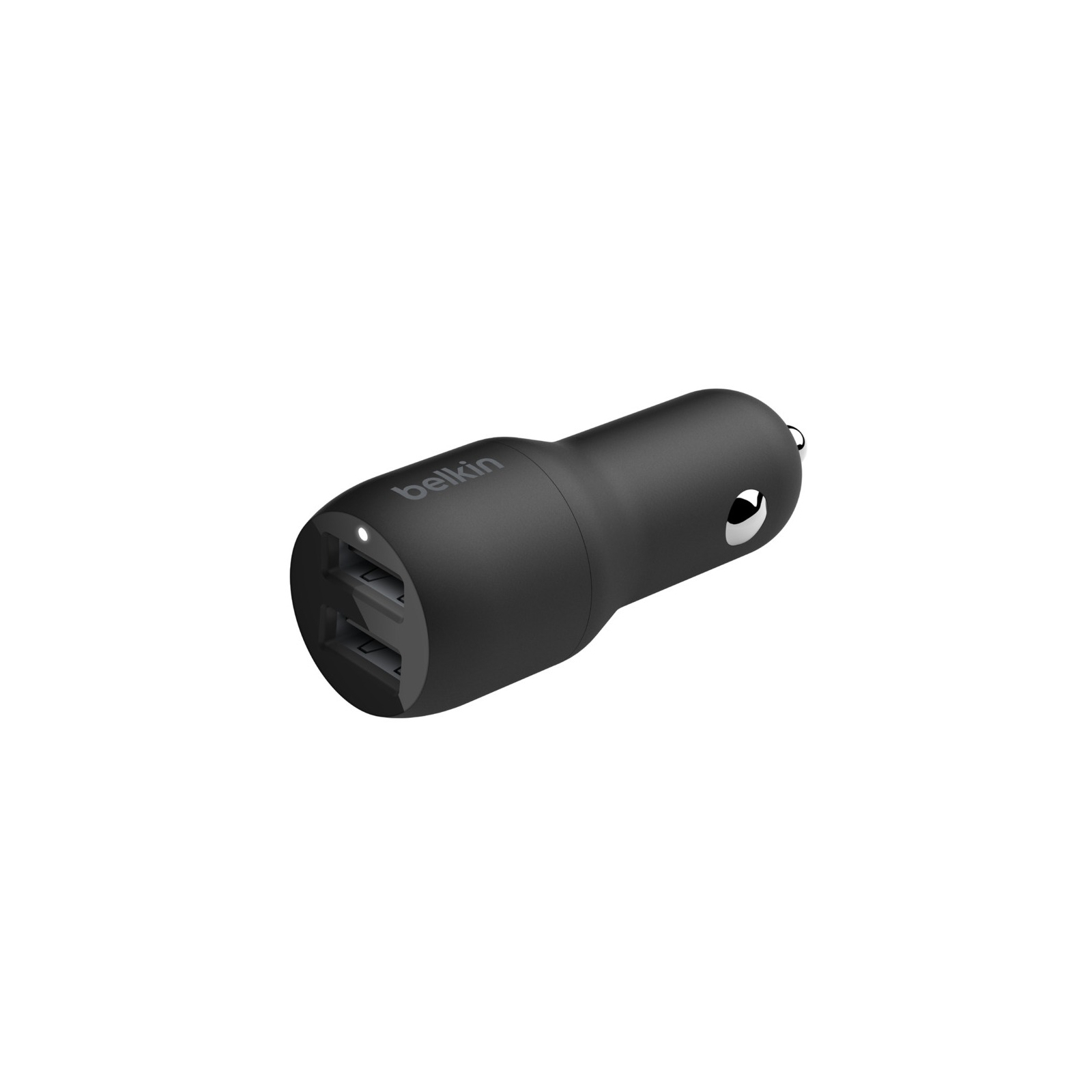 Зарядний пристрій Belkin Car Charger 24W Dual USB-A black (CCB001BTBK) зображення 3
