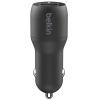 Зарядное устройство Belkin Car Charger 24W Dual USB-A black (CCB001BTBK) изображение 4