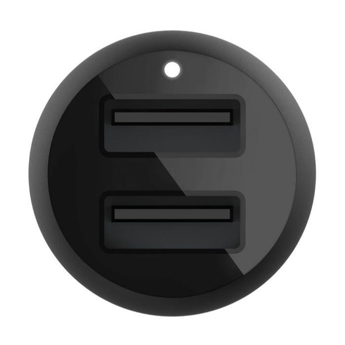 Зарядное устройство Belkin Car Charger 24W Dual USB-A black (CCB001BTBK) изображение 5