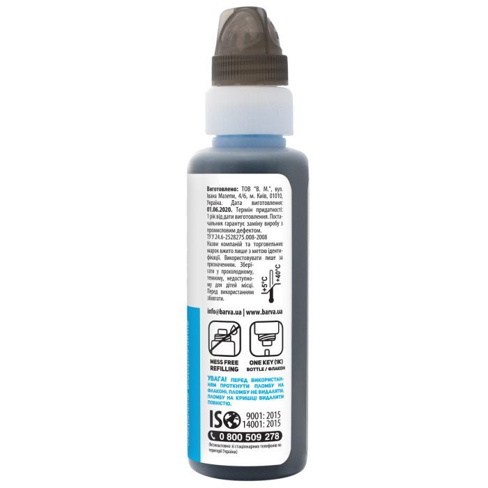 Чернила Barva EPSON L4150/L4160 (101) BLACK Pigm. 100 мл OneKey (E101-558-1K) изображение 3