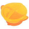Набір дитячого посуду Baby Team Тарілка на присосі з кришкою і ложкою (6002_помаранч) зображення 3