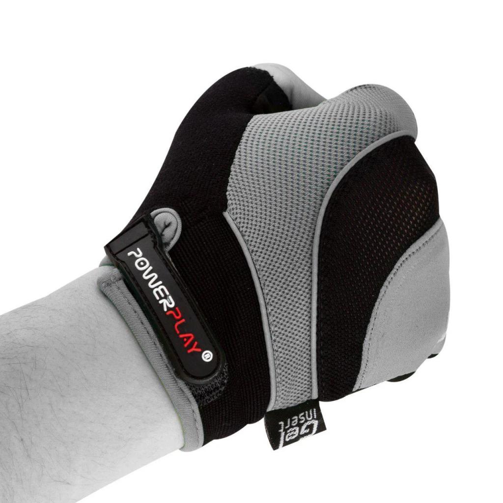Велоперчатки PowerPlay 5015 Grey M (5015A_M_Grey) изображение 3