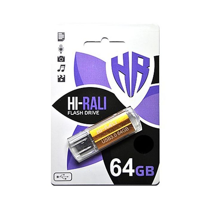 USB флеш накопитель Hi-Rali 64GB Corsair Series Bronze USB 2.0 (HI-64GBCORBR)