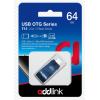 USB флеш накопичувач AddLink 64GB T55 Blue USB 3.1/Micro USB (ad64GBT55B3) зображення 3